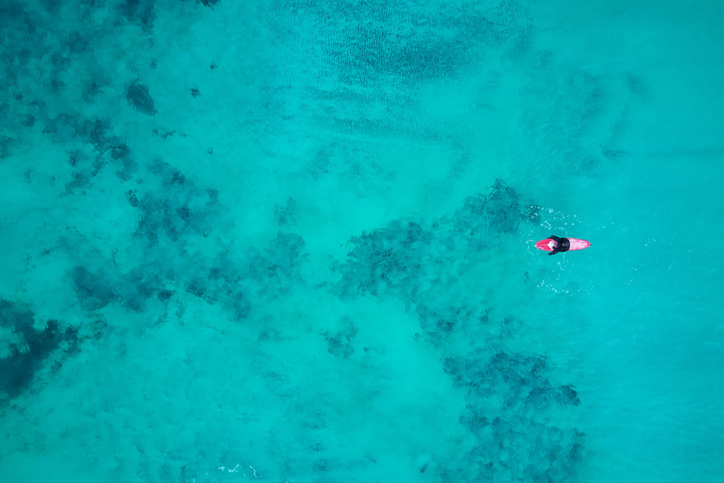 Obviously this is a drone shot - but one I did really not plan for, at all. I didn't even want to stop at this beach, but when we were driving by it, I saw there were surfers in the water, so I had to stop. Took the drone out immediately.